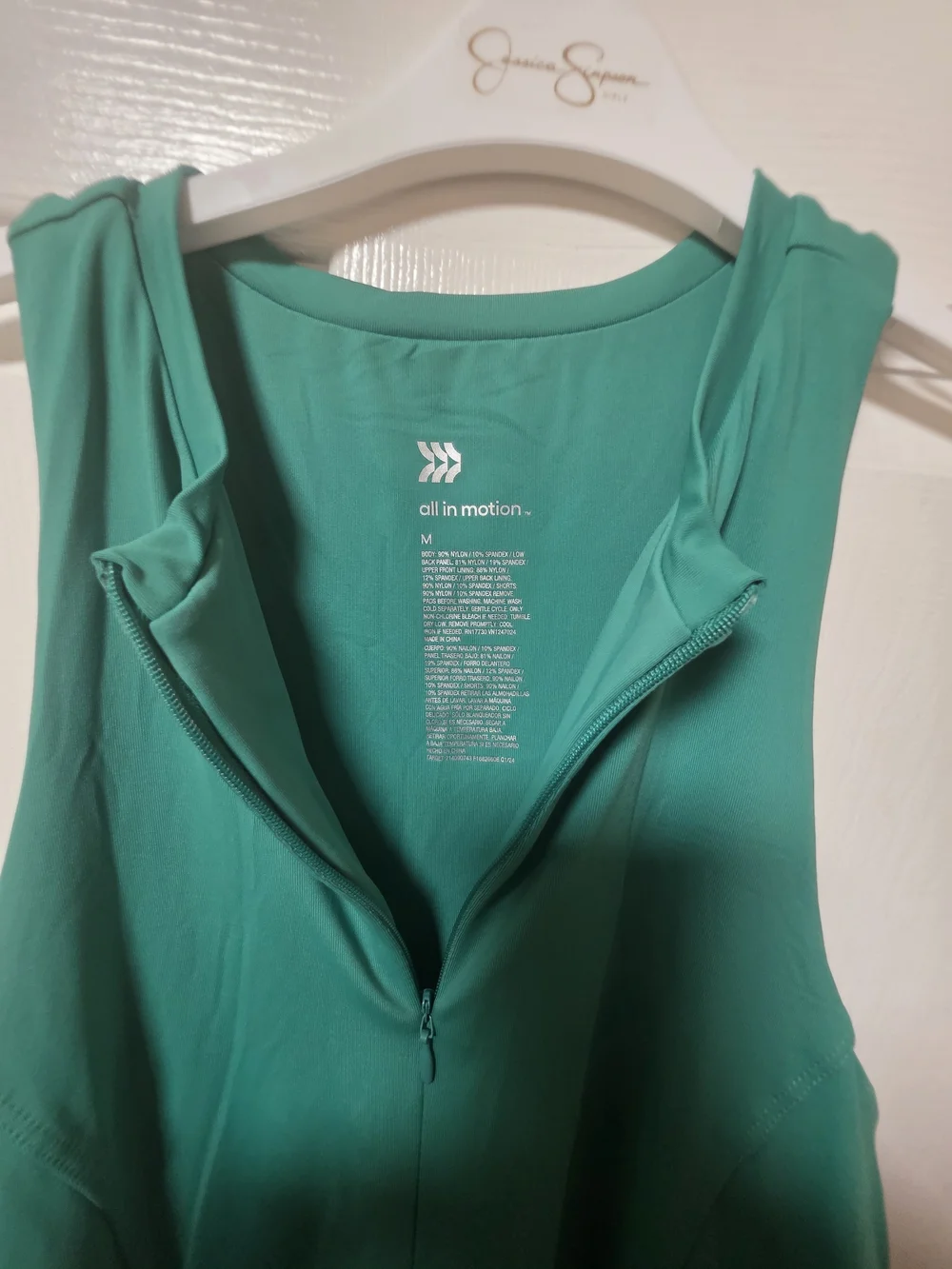 All In Motion Women's Active Dress with Built-in Shorts & Pockets - Green Size M - Picture 9 of 9